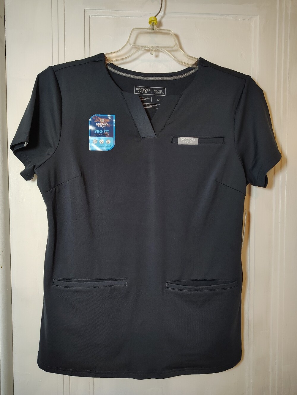 Women's Size Medium Pro Fit Dark Navy Antimicrobial Moisture Wicking Top Doctor'